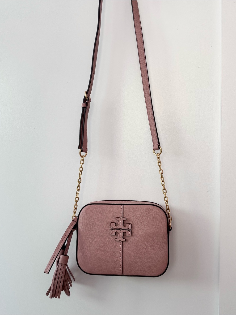 Tory Burch Mcgraw Camera Bag - Pink Moon - Picture 2 of 13